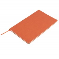 Бизнес-блокнот "Audrey", 130х210 мм, оранжевый, кремовая бумага, гибкая обложка, в линейку 