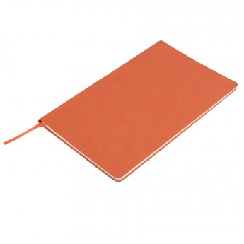 Купить Бизнес-блокнот "Audrey", 130х210 мм, оранжевый, кремовая бумага, гибкая обложка, в линейку 
