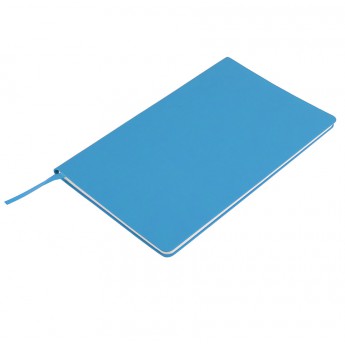 Купить Бизнес-блокнот "Audrey", 130х210 мм, голубой, кремовая бумага, гибкая обложка, в линейку  