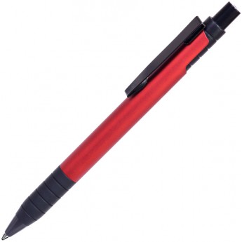 Купить TOWER, ручка шариковая с грипом, красный/черный, металл/прорезиненная поверхность