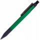 TOWER, ручка шариковая с грипом, зеленый/черный, металл/прорезиненная поверхность