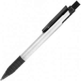 Купить TOWER, ручка шариковая с грипом, серый/черный, металл/прорезиненная поверхность