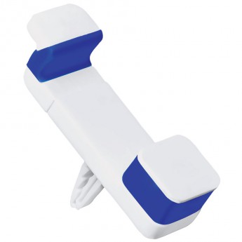 Купить Держатель для телефона "Holder", белый с синим, 9,8х4,8х8 см,пластик,силикон 