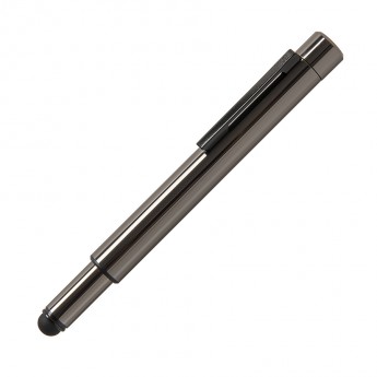 Купить GENIUS, ручка с флешкой, 4 GB, колпачок, стальной цвет, металл  