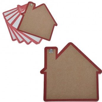 Купить Промо-блокнот "Дом", красный, 13х12,5х0,9см, картон, бумага 