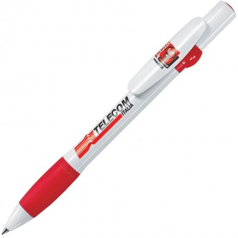 Купить ALLEGRA, ручка шариковая, красный/белый, пластик