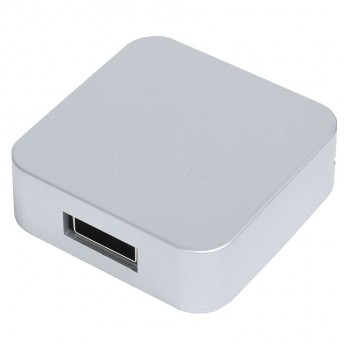 Купить USB flash-карта "Akor" (8Гб),серебристая, 4х4х1,3см,пластик 