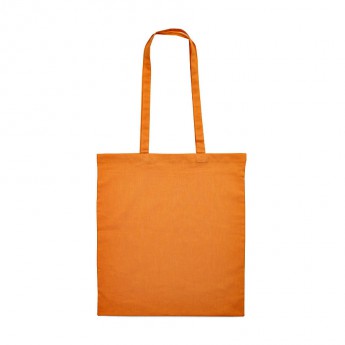 Купить Сумка для покупок из хлопка "Eco"; оранжевый; 38х42 см, длина ручек 70 см. 