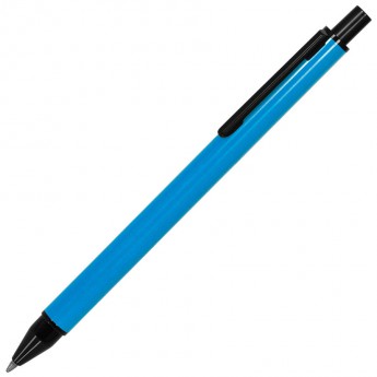 Купить IMPRESS, ручка шариковая, голубой/черный, металл  