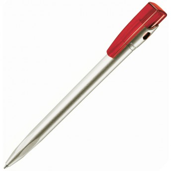 Купить KIKI SAT, ручка шариковая, красный/серебристый, пластик