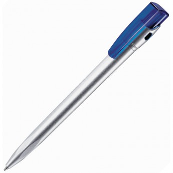 Купить KIKI SAT, ручка шариковая, синий/серебристый, пластик