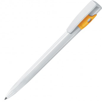 Купить KIKI, ручка шариковая, желтый/белый, пластик