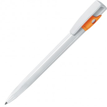 Купить KIKI, ручка шариковая, оранжевый/белый, пластик