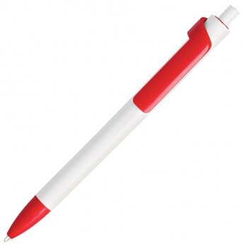 Купить FORTE, ручка шариковая, белый/красный, пластик
