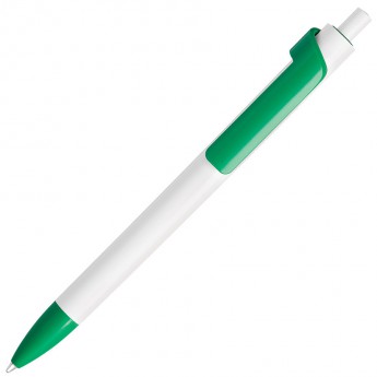 Купить FORTE, ручка шариковая, белый/зеленый, пластик