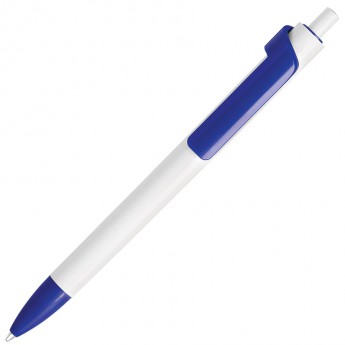 Купить FORTE, ручка шариковая, белый/синий, пластик