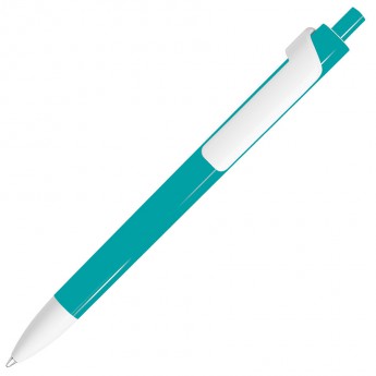 Купить FORTE, ручка шариковая, бирюзовый/белый, пластик