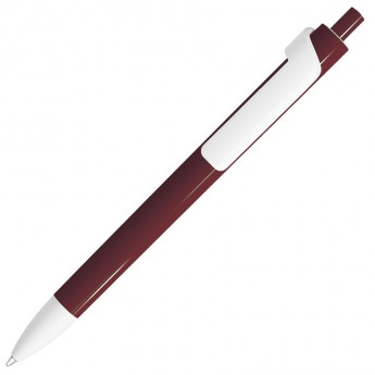 Купить FORTE, ручка шариковая, бордовый/белый, пластик