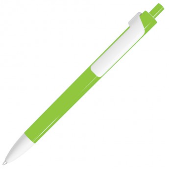 Купить FORTE, ручка шариковая, зеленое яблоко/белый, пластик