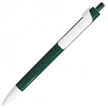 Купить FORTE, ручка шариковая, темно-зеленый/белый, пластик