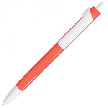 Купить FORTE NEON, ручка шариковая, неоновый красный/белый, пластик
