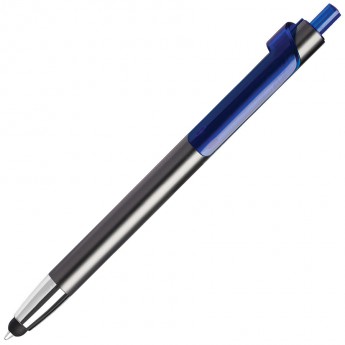 Купить PIANO TOUCH, ручка шариковая со стилусом для сенсорных экранов, графит/синий, металл/пластик