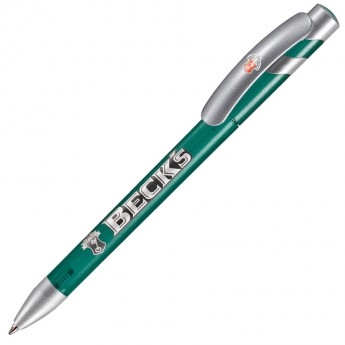 Купить MANDI SAT, ручка шариковая, зеленый/серебристый, пластик