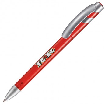 Купить MANDI SAT, ручка шариковая, красный/серебристый, пластик