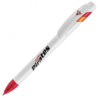 Купить MANDI, ручка шариковая, красный/белый, пластик