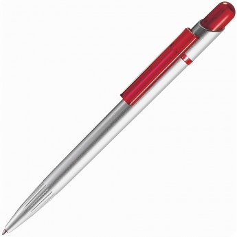 Купить MIR SAT, ручка шариковая, прозрачный красный/серебристый, пластик
