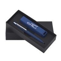 Набор ручка + зарядное устройство 2800 mAh в футляре, покрытие soft touch