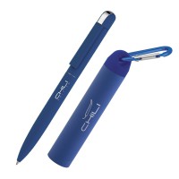 Набор ручка + зарядное устройство 2800 mAh в футляре, покрытие soft touch
