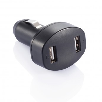 Купить Зарядное устройство для автомобиля с 2 USB-портами, черный