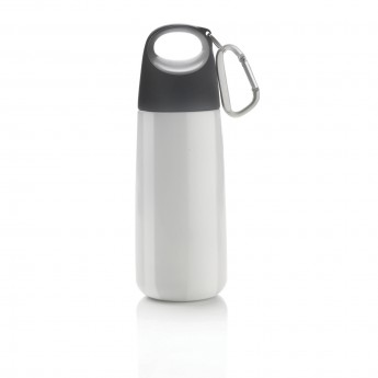 Купить Бутылка для воды с карабином Bopp Mini, 350 мл, белый
