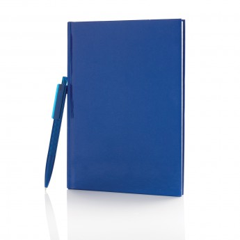 Купить Набор: блокнот для записей формата А5 и ручка X3, темно-синий